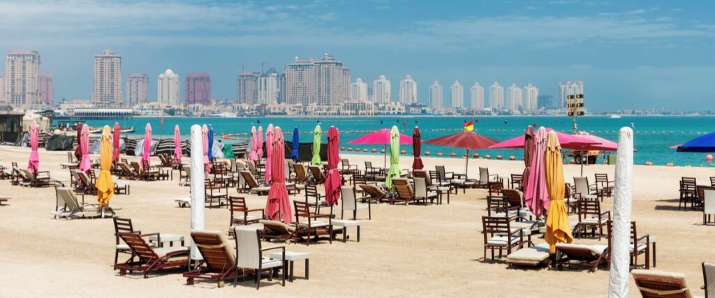 شاطئ كتارا أهم شواطئ قطر و أجمل أماكن في قطر.